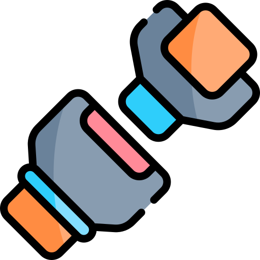 Safety belt Kawaii Lineal color icon