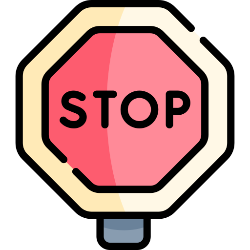 Stop Kawaii Lineal color icon