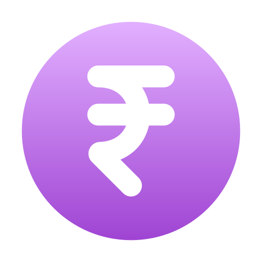 Рупия Generic Flat Gradient иконка
