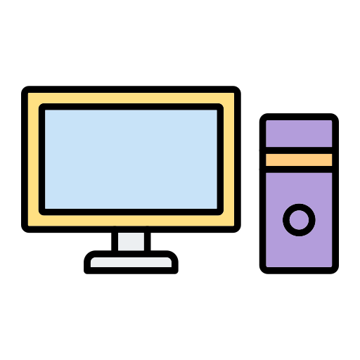 computadora Generic Outline Color icono
