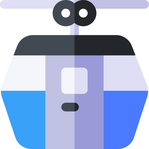 Cable car Basic Rounded Flat icon