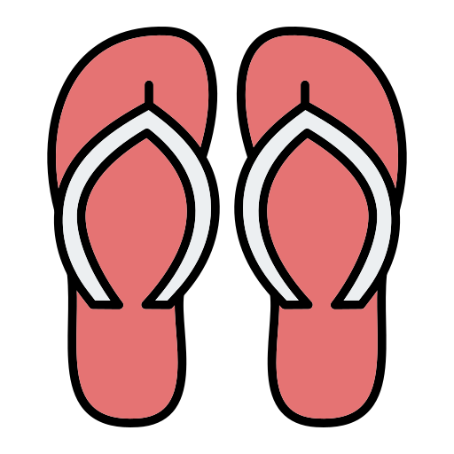 slippers Generic Outline Color icon