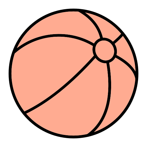 Пляжный мяч Generic Outline Color иконка
