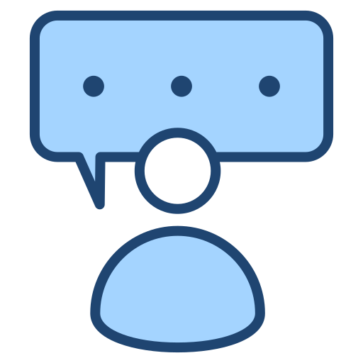고객 서비스 Generic Blue icon