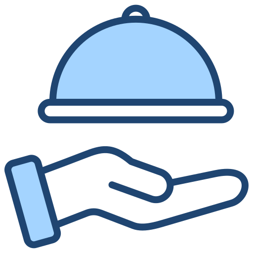 Food delivery Generic Blue icon