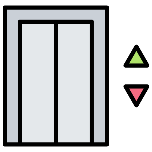 リフト Generic Outline Color icon