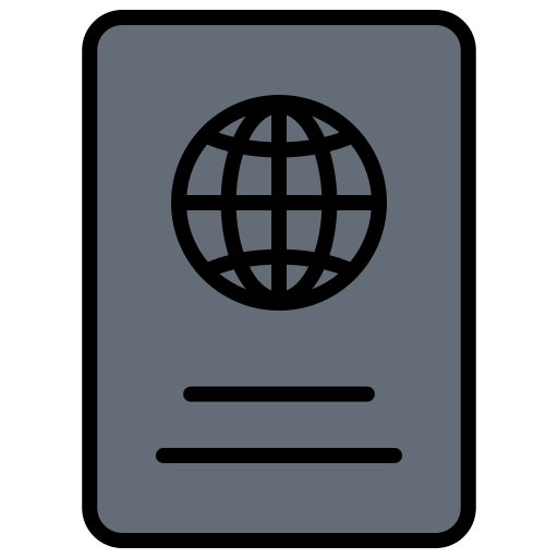 パスポート Generic Outline Color icon