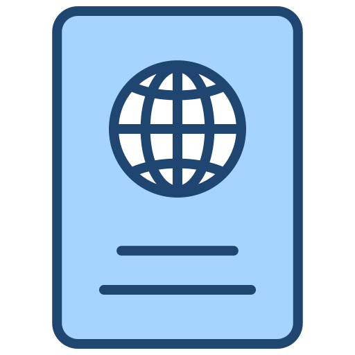 パスポート Generic Blue icon