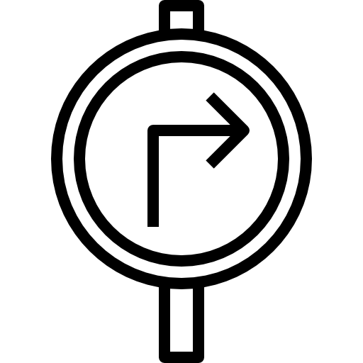 señal de tráfico kank Lineal icono