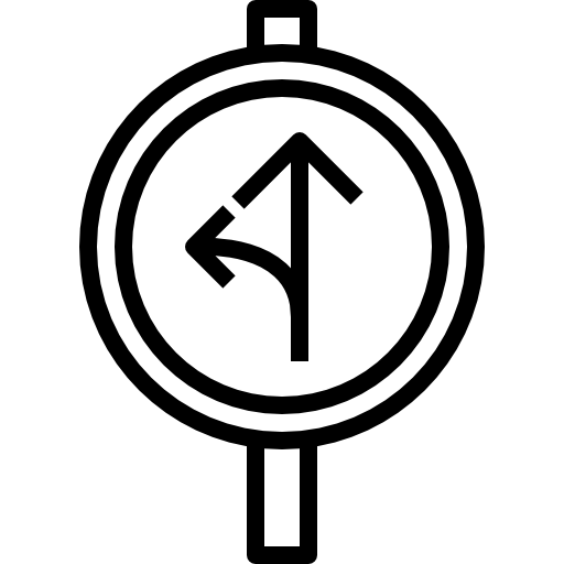señal de tráfico kank Lineal icono