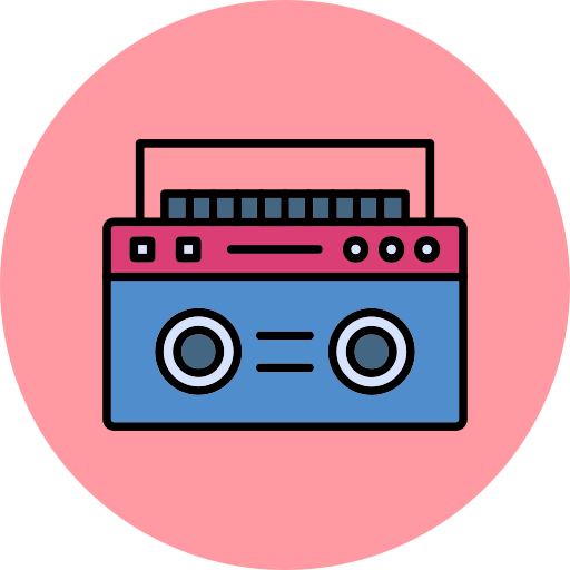 boombox Generic Outline Color icoon