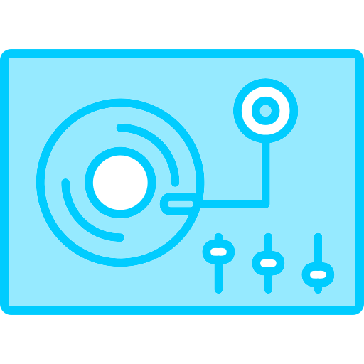 Turntable Generic Blue icon