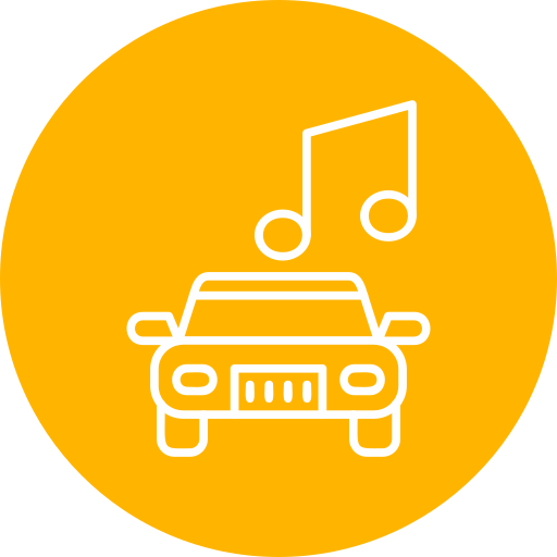 musica de carro Generic Flat icono