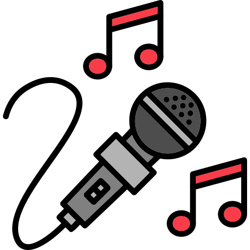 karaoke Generic Outline Color icono