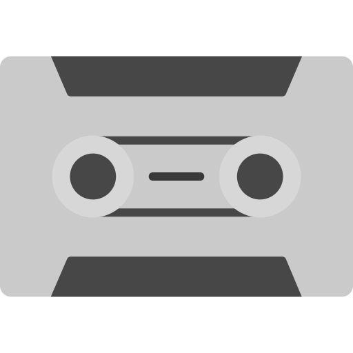 Cassette tape Generic Grey icon