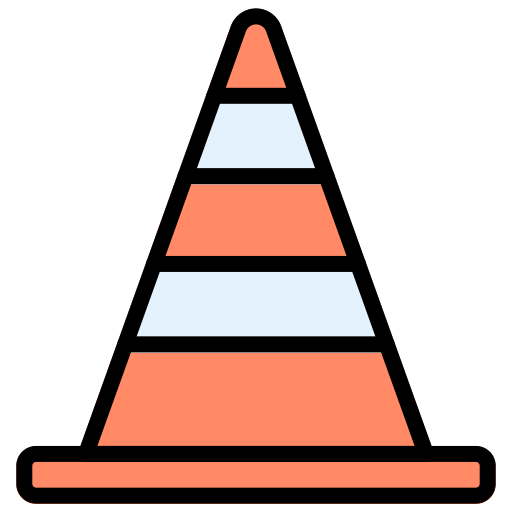 cone Generic Outline Color Ícone