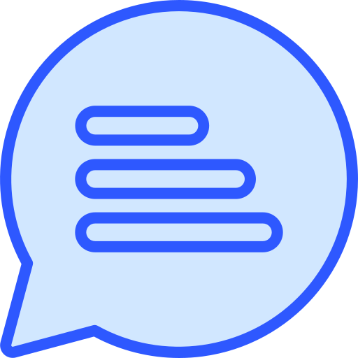 채팅 Generic Blue icon