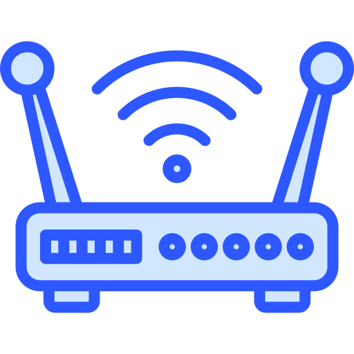 Wifi router Generic Blue icon