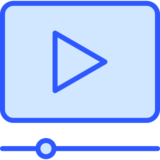 ビデオプレーヤー Generic Blue icon
