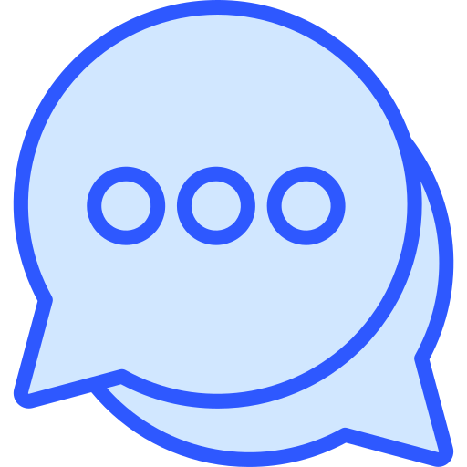 말풍선 Generic Blue icon