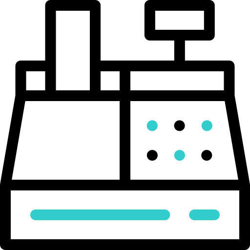 caja registradora Basic Accent Outline icono