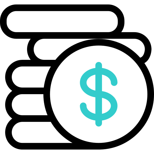 Dollar Basic Accent Outline icon