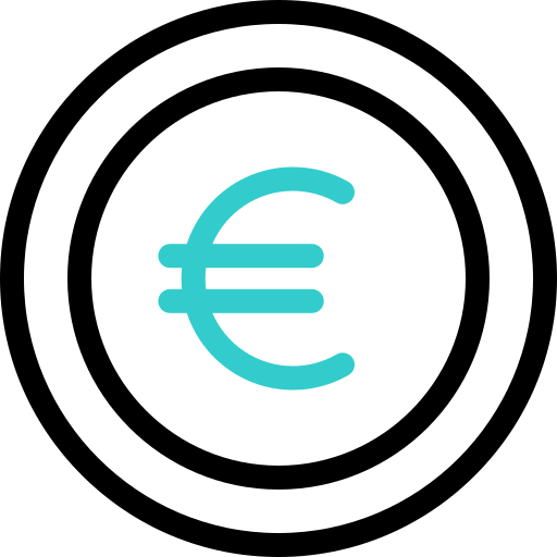 euro Basic Accent Outline icono