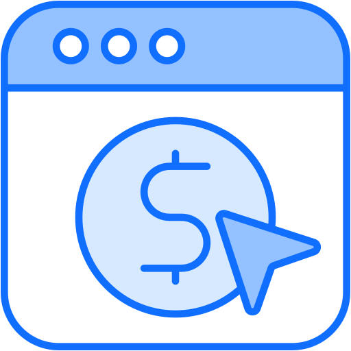 payer avec un clic Generic Blue Icône