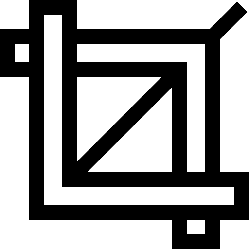 recadrer Basic Straight Lineal Icône