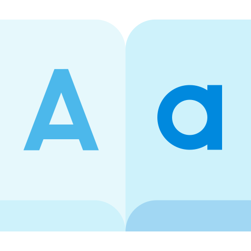 alfabet Basic Straight Flat ikona