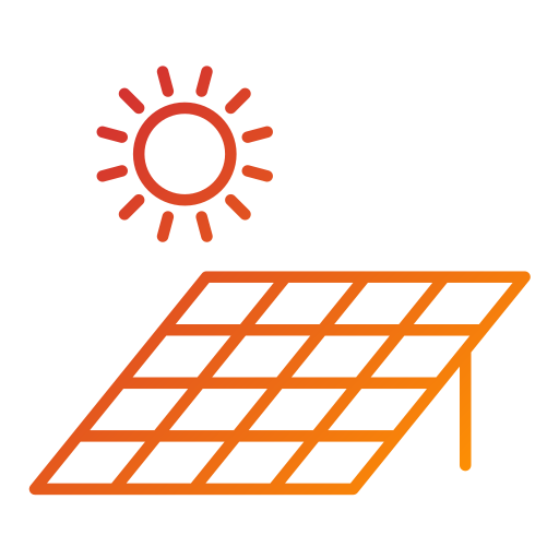 zonne-energie Generic Gradient icoon