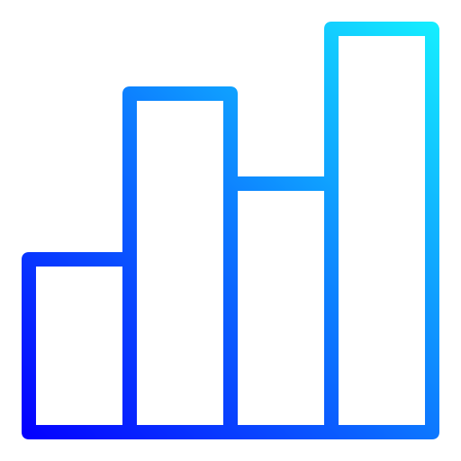 gráfico de barras Generic Gradient icono