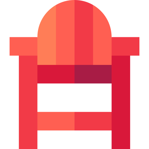 Lifeguard chair Basic Straight Flat icon