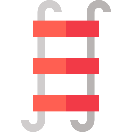 Ladder Basic Straight Flat icon