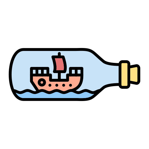 Ship in a bottle Generic Outline Color icon
