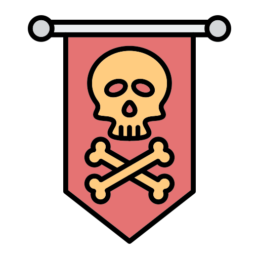 piratenflagge Generic Outline Color icon