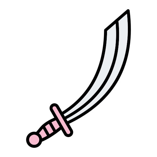 Sword Generic Outline Color icon