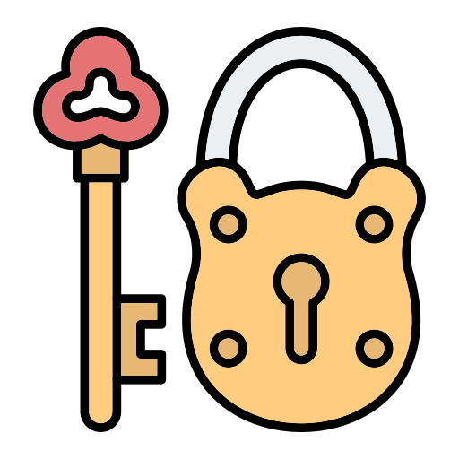 Padlock Generic Outline Color icon