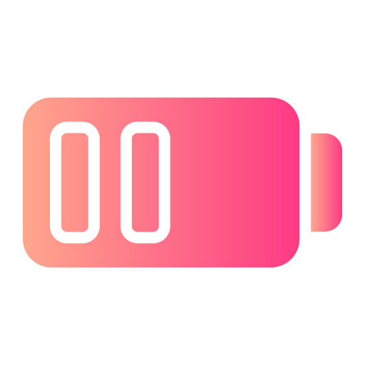 Half battery Generic Flat Gradient icon