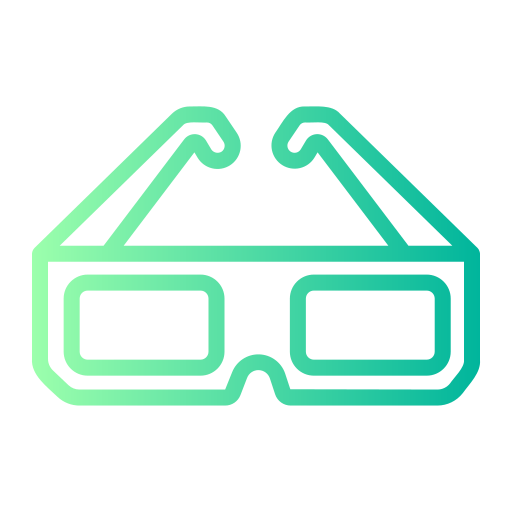 3d glasses Generic Gradient icon