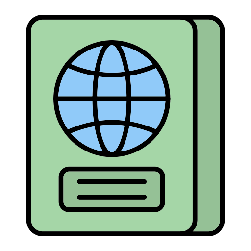 passaporto Generic Outline Color icona