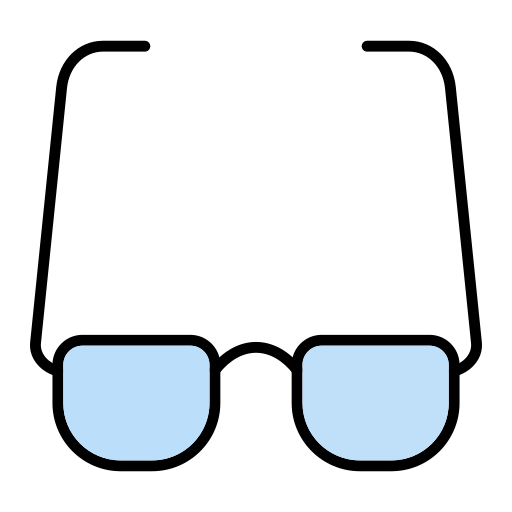 Eyeglass Generic Outline Color icon