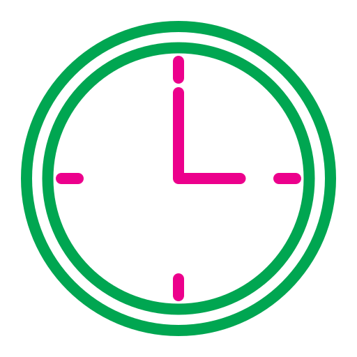 orologio da parete Generic Outline Color icona
