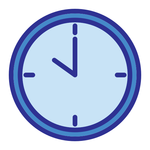Wall clock Generic Blue icon