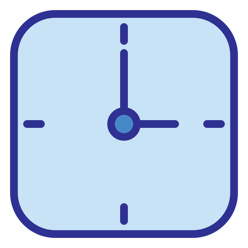 벽 시계 Generic Blue icon