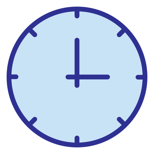 Wall clock Generic Blue icon