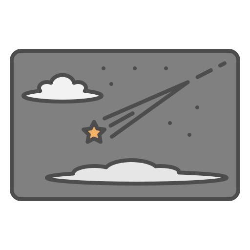 Meteor Generic Outline Color icon