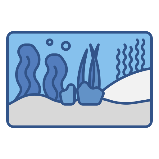 alga marina Generic Outline Color icona