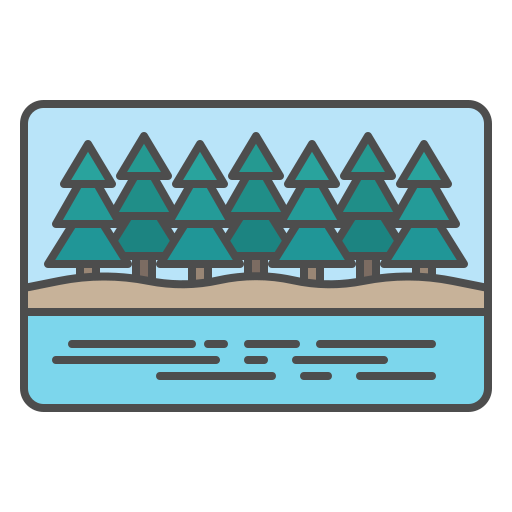 소나무 Generic Outline Color icon
