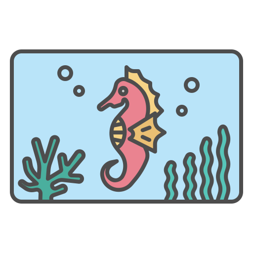 konik morski Generic Outline Color ikona
